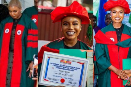 Nancy Isime bags doctorate degree