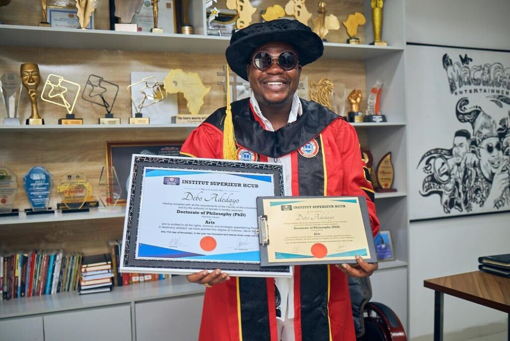 Mr Macaroni Bags Another Doctorate Degree in Creative Writing