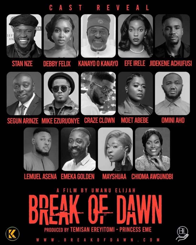 Break in Dawn movie cast 