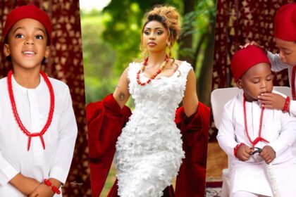 Regina Daniels celebrates her two handsome boys