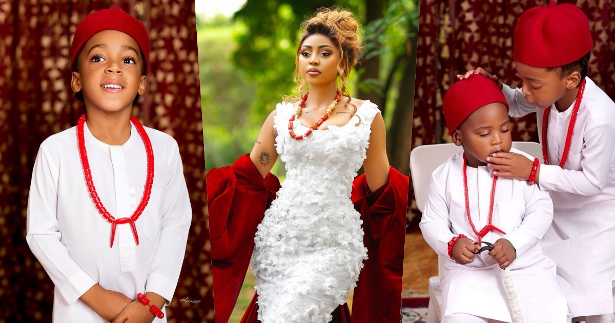 Regina Daniels celebrates her two handsome boys