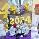 Regina Daniels celebrates her son as he graduates from Kindergarten school