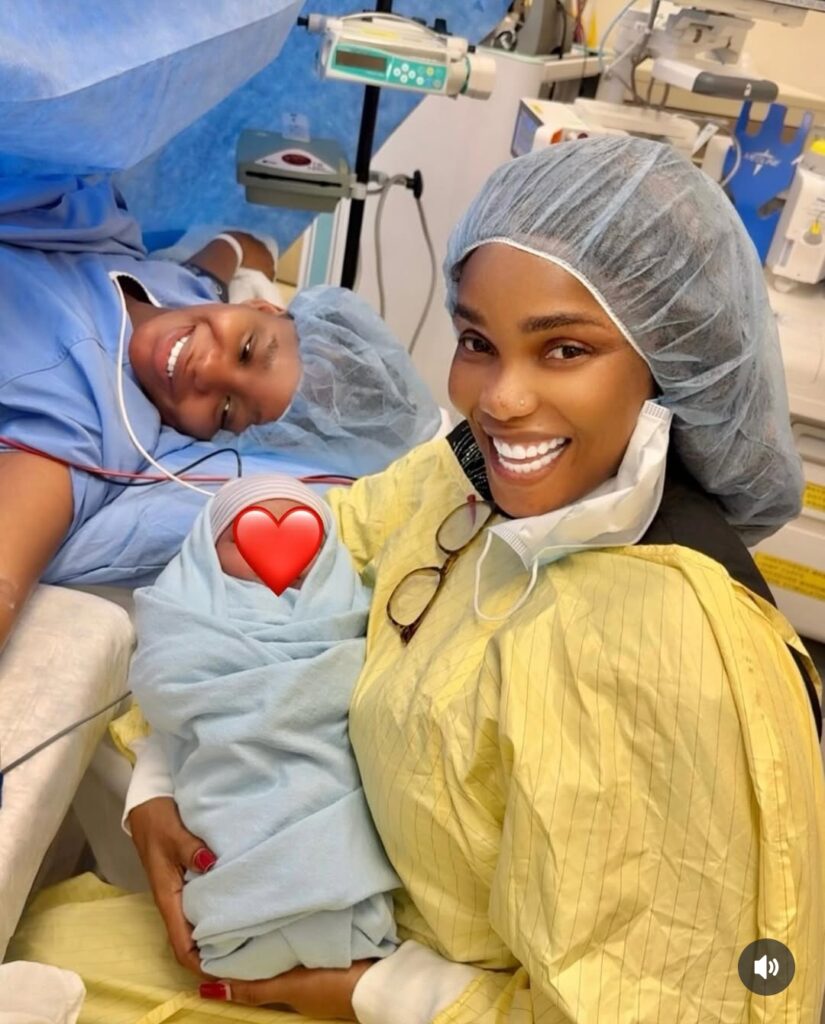 Priscilla Ojo welcomes her first child