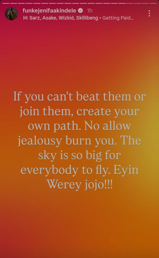 Funke Akindele speaks