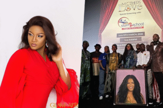 Omotola Jalade-Ekeinde Pledges 100% of Omotola Jalade pledges to slum2school