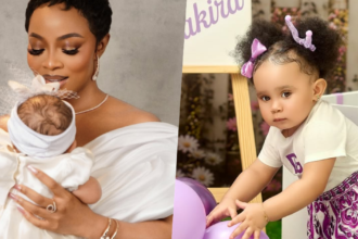 Toke Makinwa Shows Her Daughter's Face for the First Time as Yakira Turns One 26 Toke Makinwa Finally unveils her daughters face