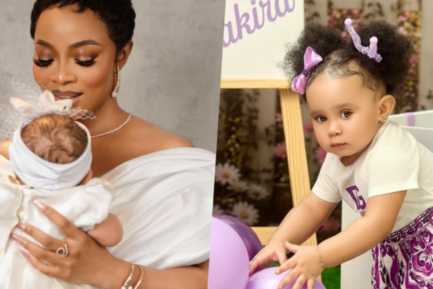 Toke Makinwa Shows Her Daughter's Face for the First Time as Yakira Turns One 14 Toke Makinwa Finally unveils her daughters face